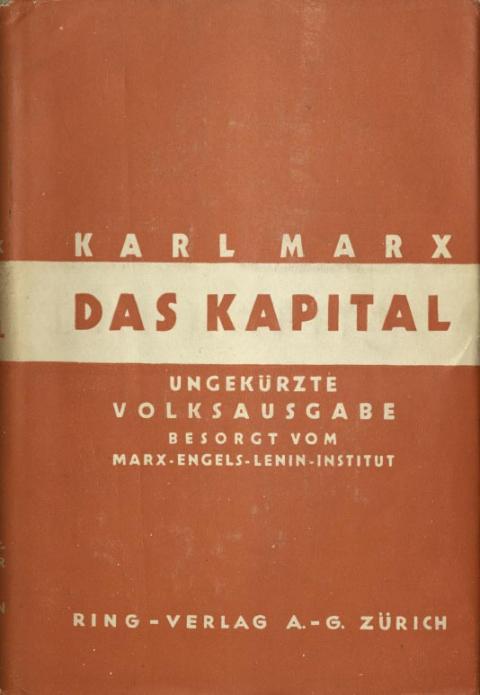 Vorbemerkung des Marx-Engels-Lenin-Institut zur Volksausgabe des dritten Bands, Ring-Verlag A.-G., 1933