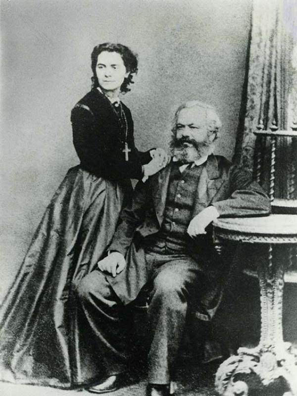 Marx mit Tochter Jenny